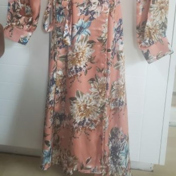FRNCH Floral Wrap Dress - Picture 2 of 3